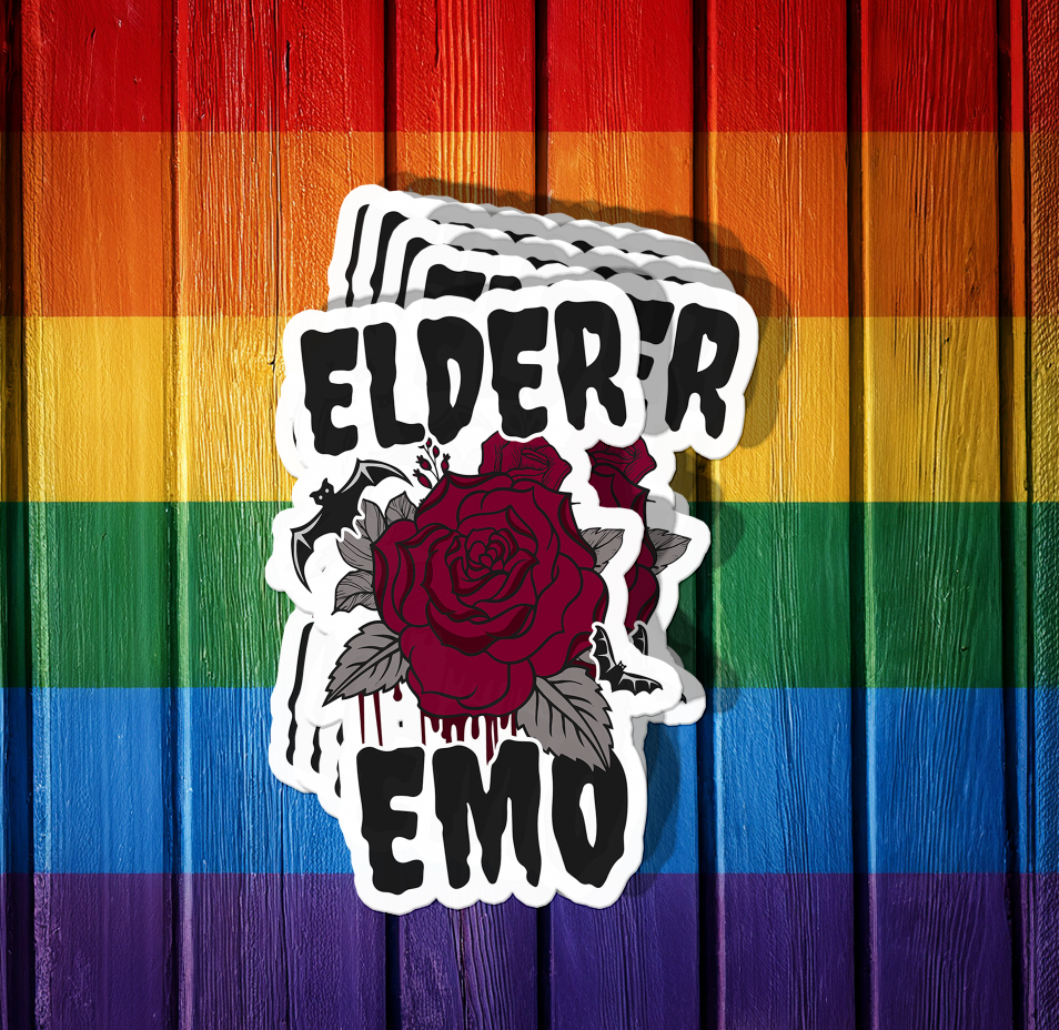 Elder Emo Sticker