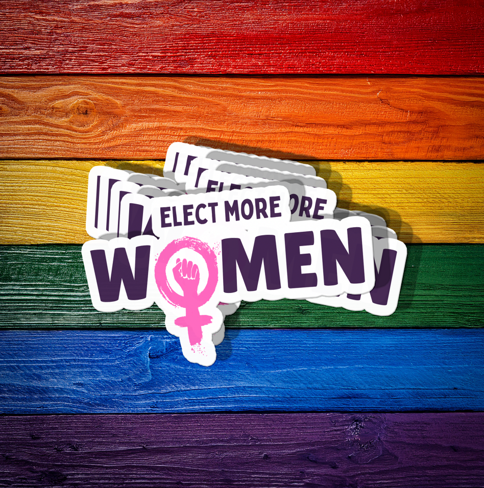 Elect More Women Sticker