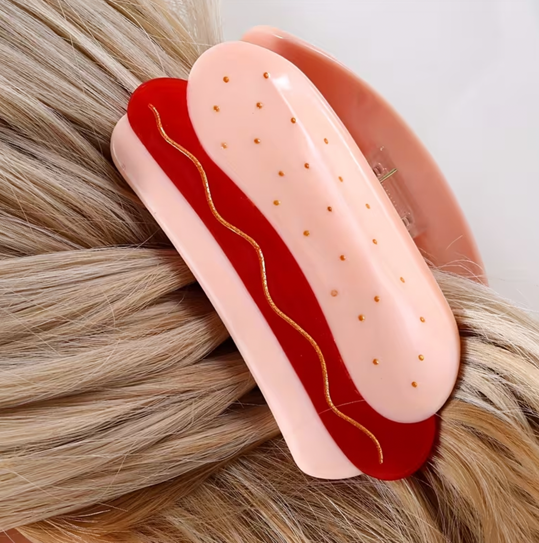 Hot Dog Hair Clip