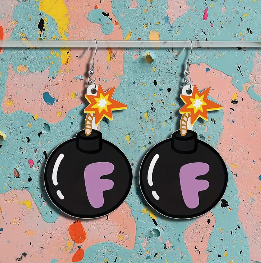 F Bomb Earrings