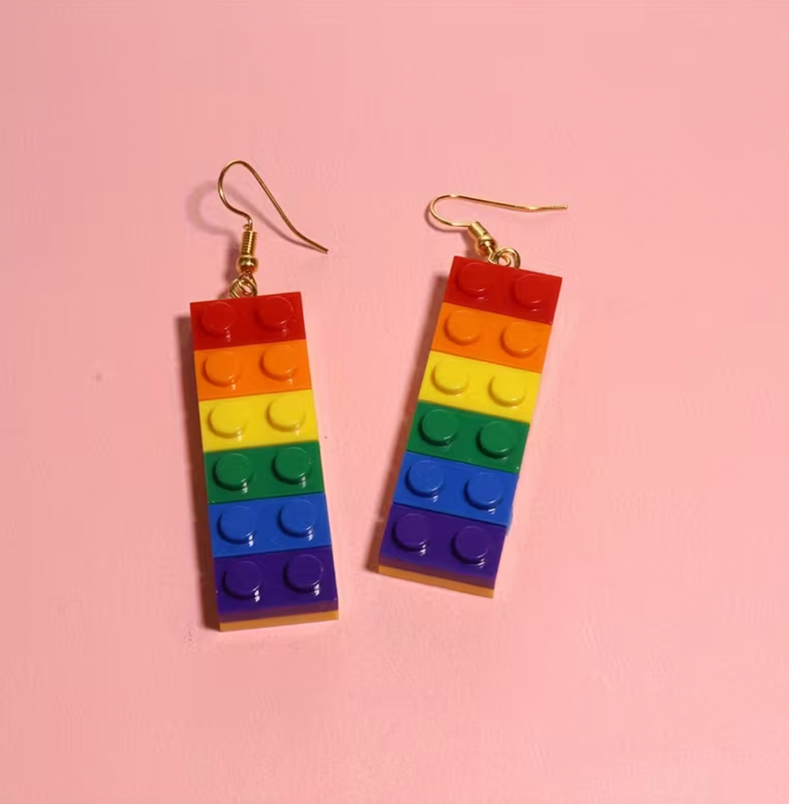Rainbow Toy Earrings
