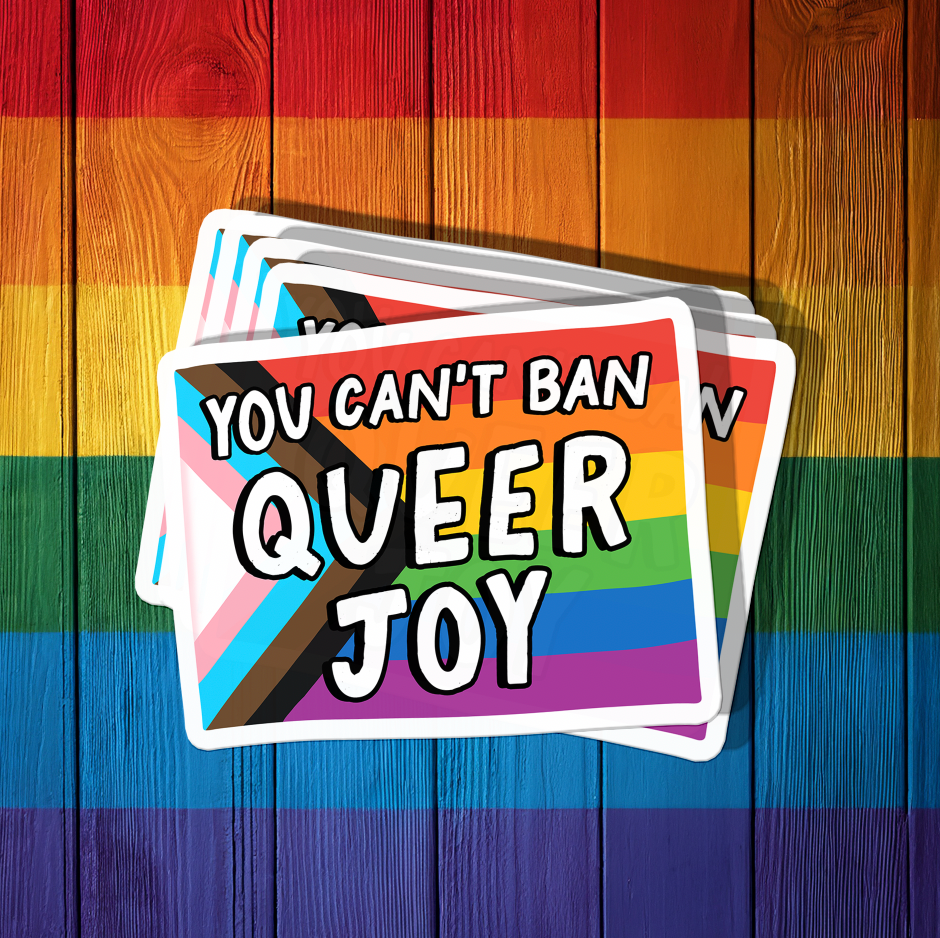 Can't Ban Queer Joy Sticker