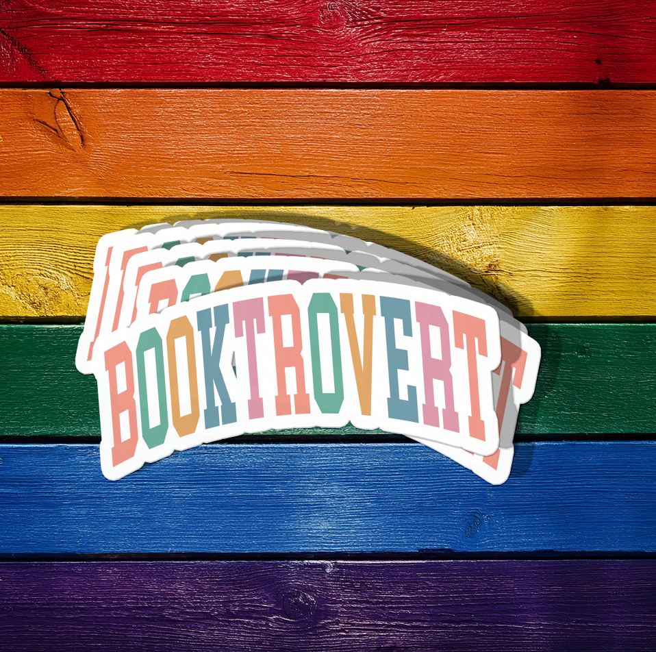 Booktrovert Sticker