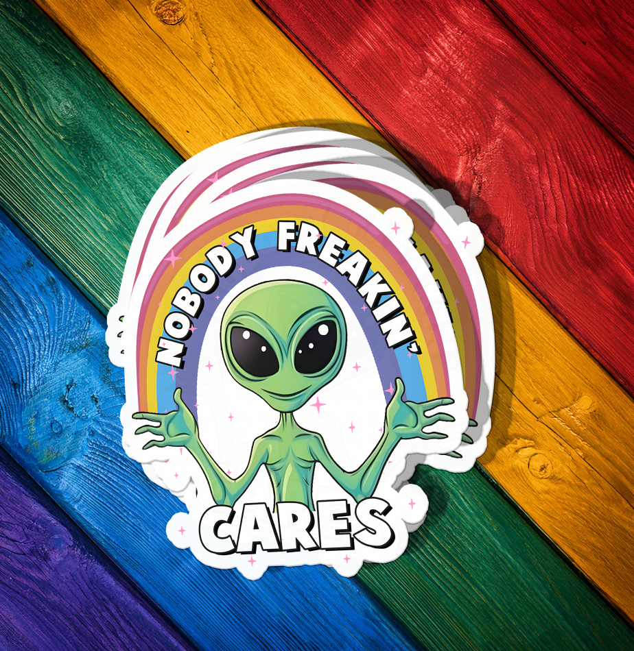 Nobody Freaking Cares Sticker